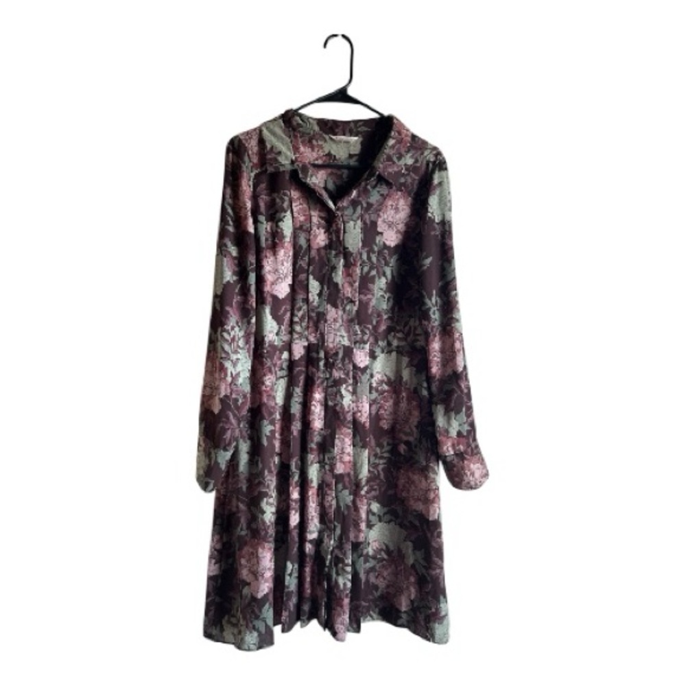 4/$20 Nannette Women's Size 12 Floral Long Sleeve Dress